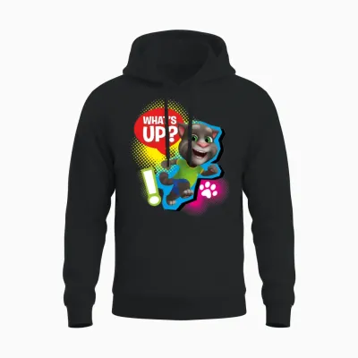 Talking Tom What´s Up? Unisex Hoodie - Black