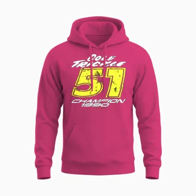 51 Cole Trickle Logo Unisex Hoodie - Heliconia