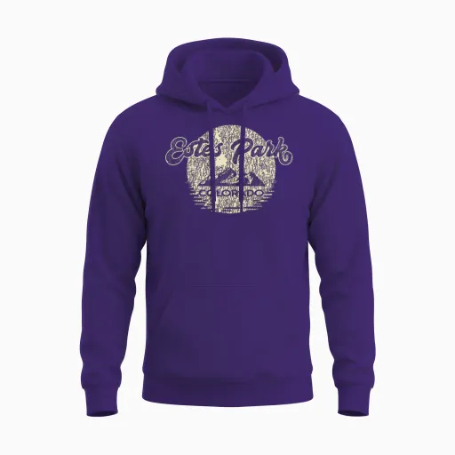 Estes Park Colorado Rocky Mountains National Park Unisex Hoodie in Purple