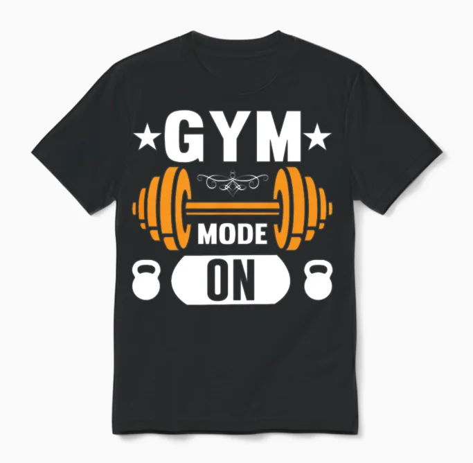 Gym Mode On & Lifting Gift Unisex T-Shirt in Black