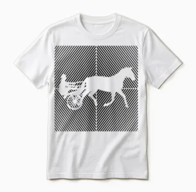 Trotting Horse Trotting Harness-Racing Horses Unisex T-Shirt - White