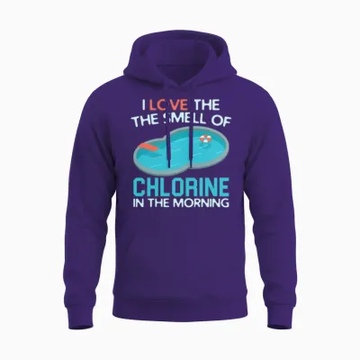 Funny Swimming Unisex Hoodie - Purple