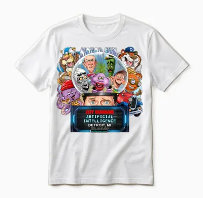 Jeff Dunham Detroit, Mi (2026) Unisex T-Shirt - White