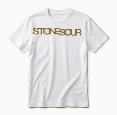 Stone Sour Distressed Logo Unisex T-Shirt - White