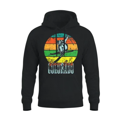 Colorado Mountain Ski Vacation Beaver Creek Skiing Unisex Hoodie - Black