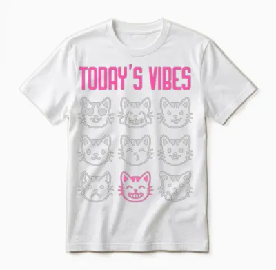 Today's Vibe: Feeling Silly Unisex T-Shirt - White