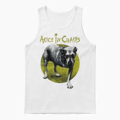 Dog Unisex Tank Top - White
