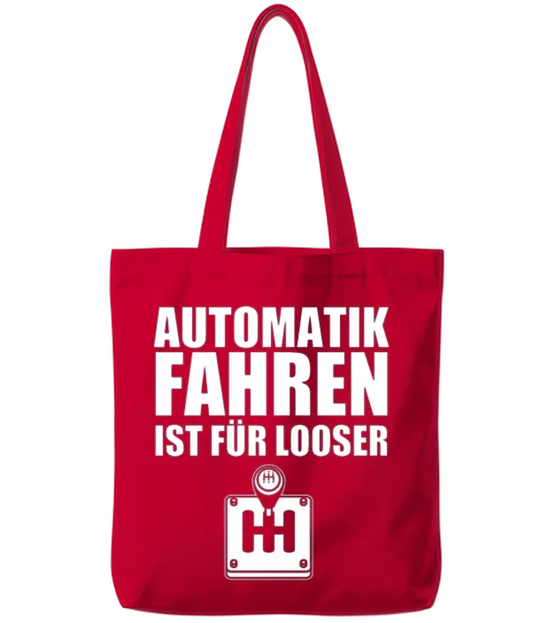 Automatic Manual Transmission Car Stick Drive Tote Bags - Red