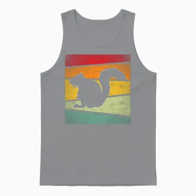 Squirrel Retro Unisex Tank Top - Sport Grey