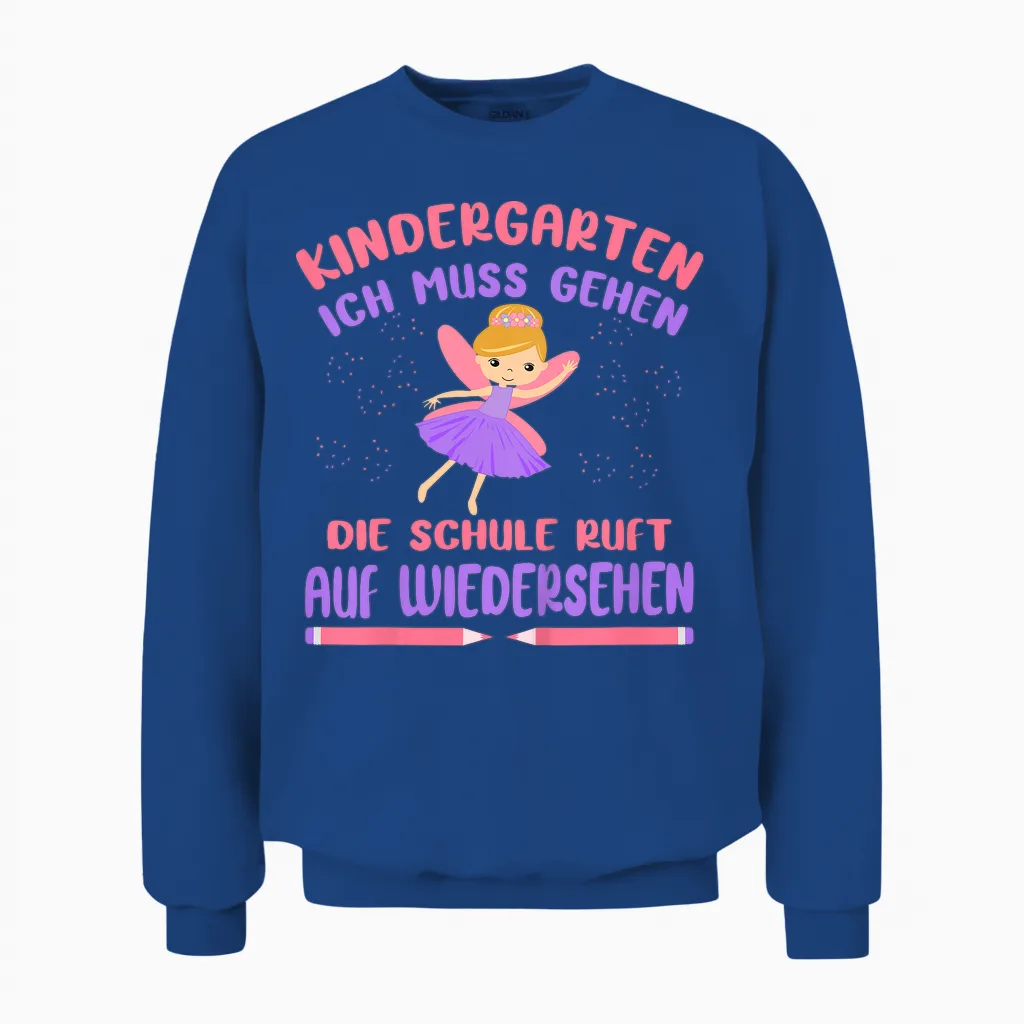 Kinder Kita Abgänger 2026 Fee Schule Ruft Schulkind Mädchen Unisex Sweatshirt in Royal