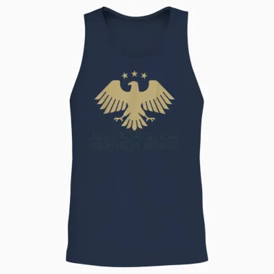 Syrian National Emblem | New Visual Identity of Syria Unisex Tank Top - Navy