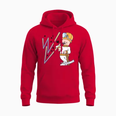 Coal Miner Unisex Hoodie - Red