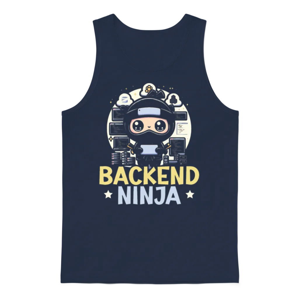 Backend Developer Programming Software Programmer Unisex Tank Top - Navy