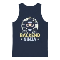 Backend Developer Programming Software Programmer Unisex Tank Top - Navy – 1
