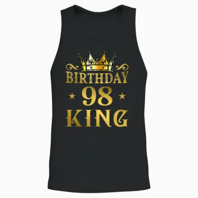 Birthday King 98 Ans Homme Anniversaire Unisex Tank Top - Black