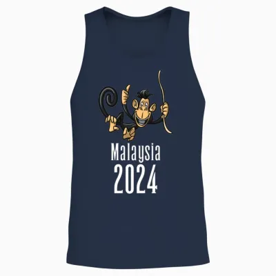 Malaysia 2024 Unisex Tank Top - Navy