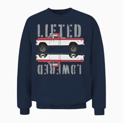 351 V8 Candyapple Red Unisex Sweatshirt - Navy