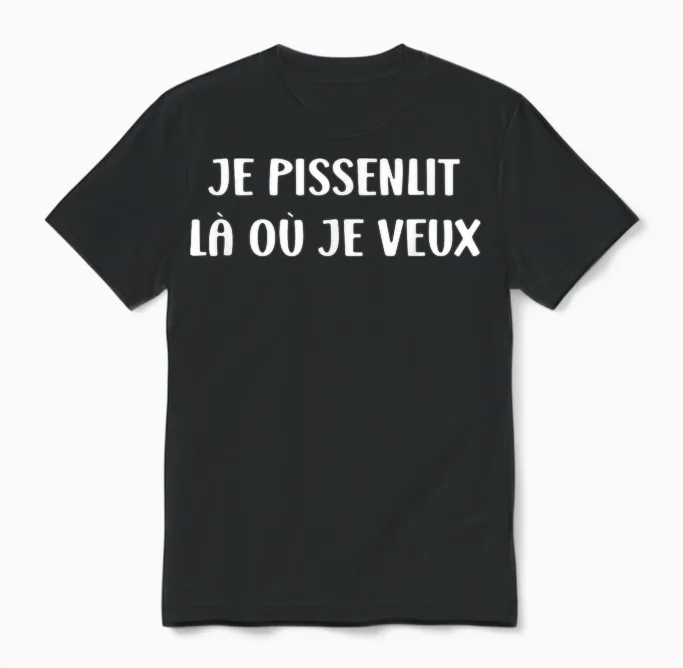 Drôle Pissenlits Fleurs Humour Pissenlit Unisex T-Shirt in Black