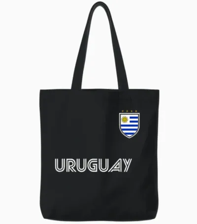 Uruguay Tote Bags - Black