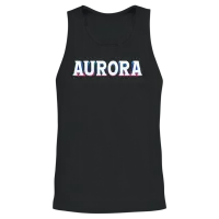 Retro - Aurora Unisex Tank Top - Black – 2