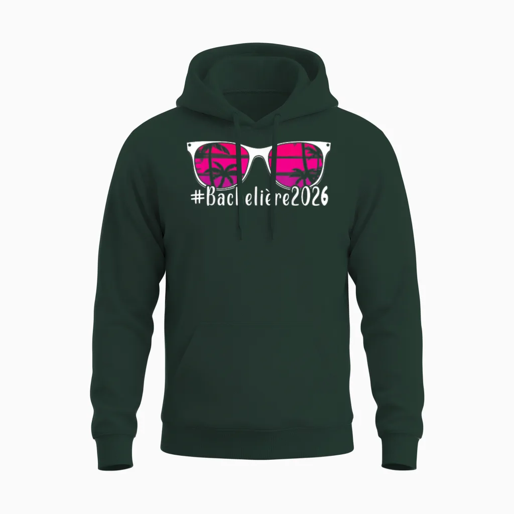 Bachelor 2026 Gift Success Bachelor Holiday Glasses Unisex Hoodie in Forest