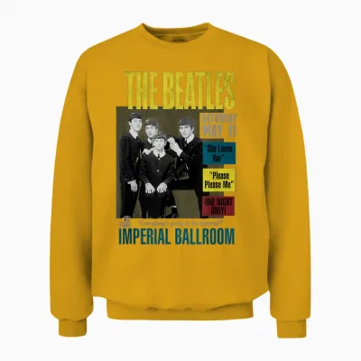 Offizielles the Beatles Imperial Ballroom Rock N Roll Band Unisex Sweatshirt - Gold