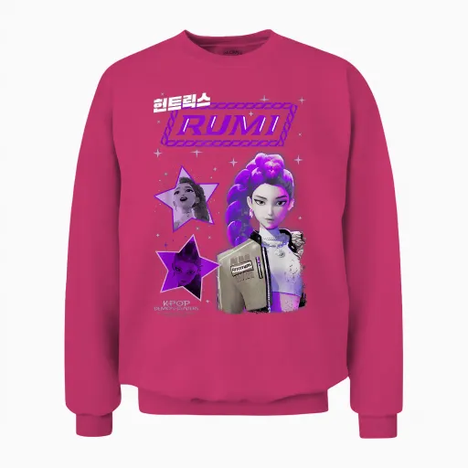 Kpop Demon Hunters Huntrix Rumi Popstar Unisex Sweatshirt - Heliconia