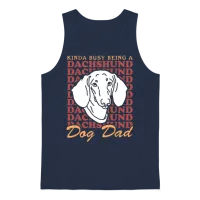 Dachshund Dog Dad Dog Owner Dachshunds Unisex Tank Top - Navy – 1