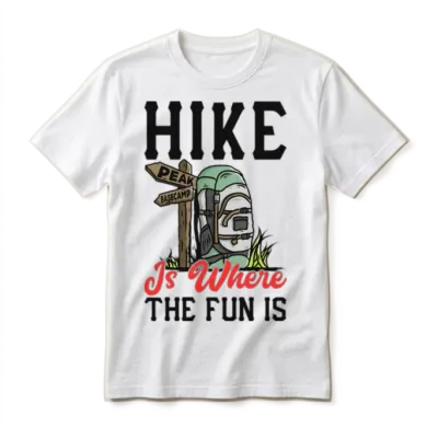 Hike Is Where the Fun Is Unisex T-Shirt - White