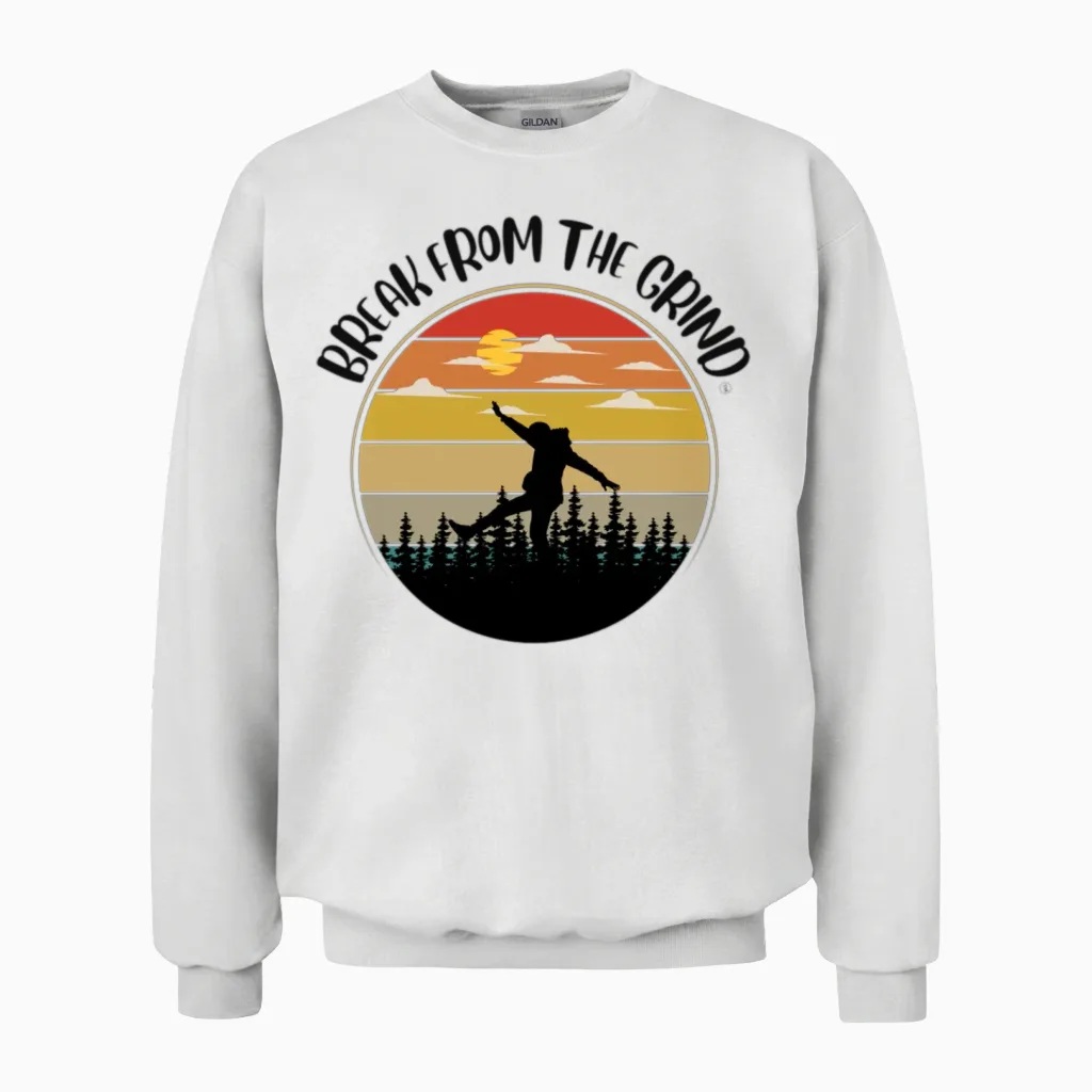 Hiking - & Outdoors Unisex Sweatshirt in White