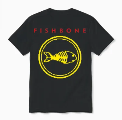 Fishbone Unisex T-Shirt - Black