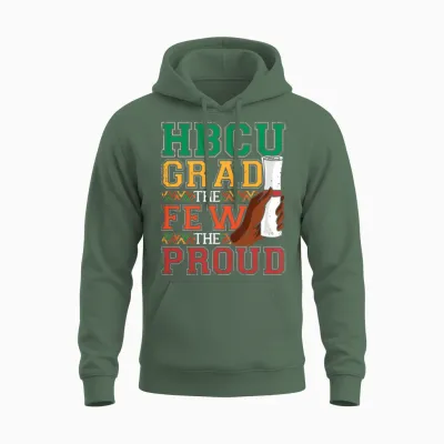 Historically Black Colleges and Universities Grad Unisex Hoodie - Military Green