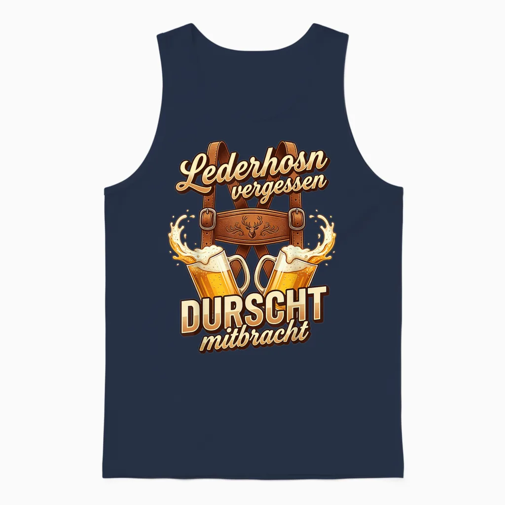 Passend Für Oktoberfest Shirt Herren Trachtenshirt Trachten Unisex Tank Top in Navy