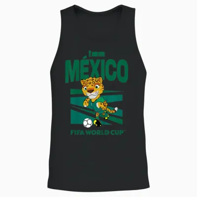 Kids Fifa World Cup26 Mexico Mascot Ball Unisex Tank Top - Black