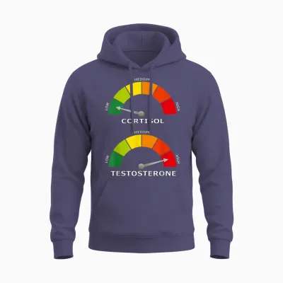 Low Cortisol High Testosterone Optimal Health Unisex Hoodie - Heather Sport Dark Navy