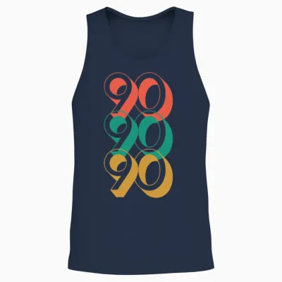 Retro 90s Unisex Tank Top - Navy