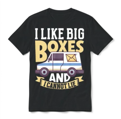 Postal Worker Mail Lady Mail Carrier Postal Unisex T-Shirt - Black