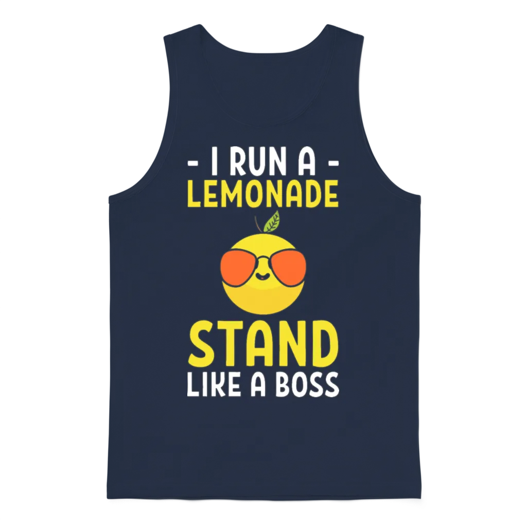 Funny Lemonade Stand Lemonade Vendor Unisex Tank Top - Navy