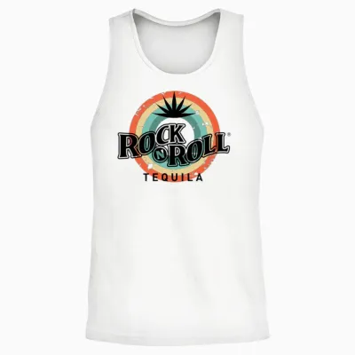 Rock N Roll Tequila Fifth Collection Unisex Tank Top - White