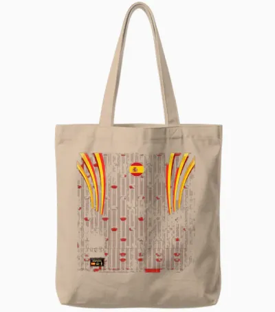 Espagne T-Shirt Rétro Espagnol Espanol Madrid Barcelone Tote Bags - Natural