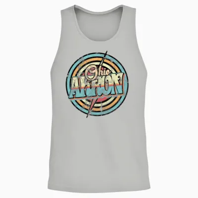 Akron Ohio Retro Unisex Tank Top - Ash