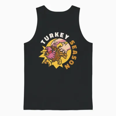 Thanksgiving Funny Unisex Tank Top - Black