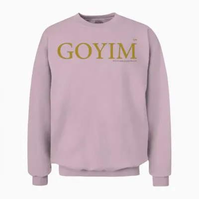 Goyim, Gold Unisex Sweatshirt - Light Pink