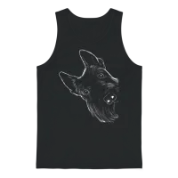 Funny Scottie Dog Scottish Terrier Unisex Tank Top - Black – 1