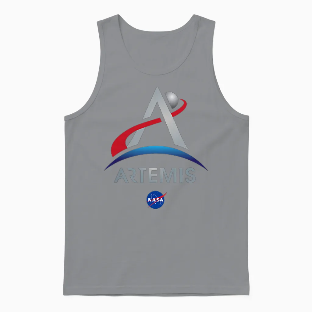 Nasa Artemis Mission Logo Unisex Tank Top in Sport Grey