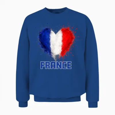 Fußball - World Cup Wm 2026 Frankreich Fan Unisex Sweatshirt - Royal