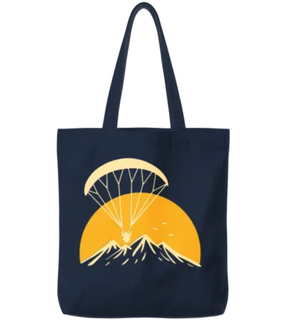 Paramotoring Retro Tote Bags - Navy