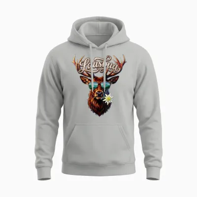 Lausbua T-Shirt Kinder Trachtenshirt Herren Jungen Trachten Unisex Hoodie - Ash