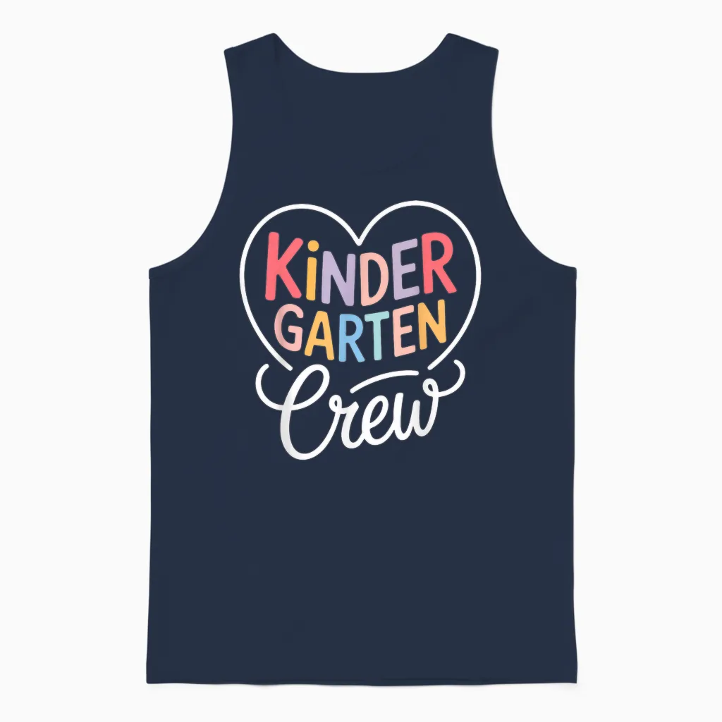 Crewshirt Für Den Kindergarten, Kinder, Crew, Lehrer, Junge, Mädchen Unisex Tank Top in Navy