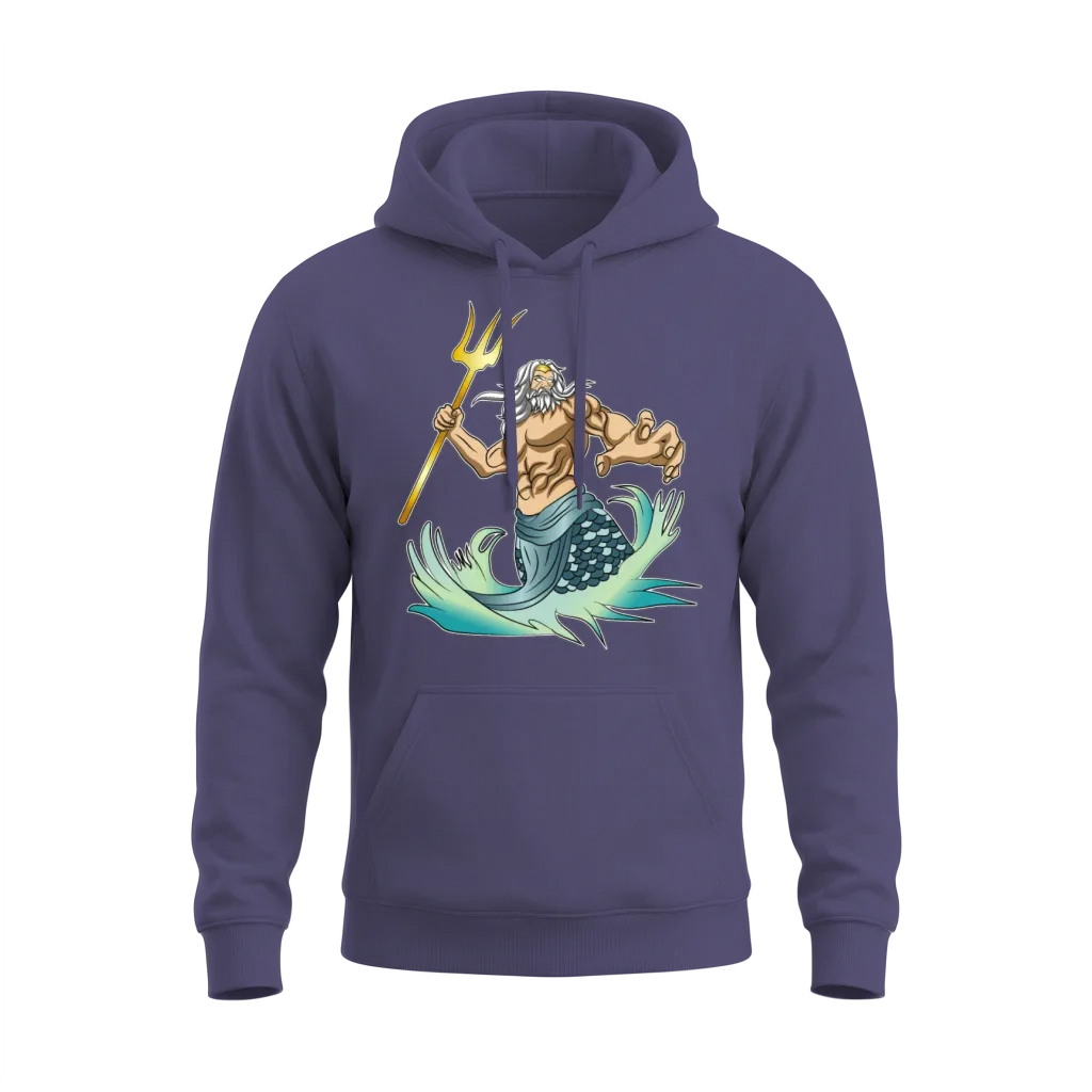 Greek Mythology Poseidon Greek Unisex Hoodie - Heather Sport Dark Navy